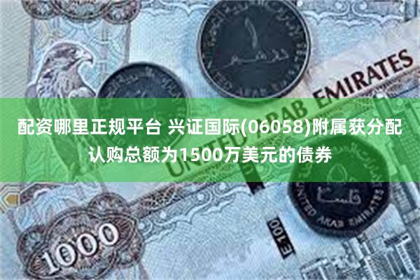 配资哪里正规平台 兴证国际(06058)附属获分配认购总额为