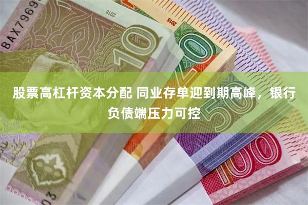 股票高杠杆资本分配 同业存单迎到期高峰，银行负债端压力可控