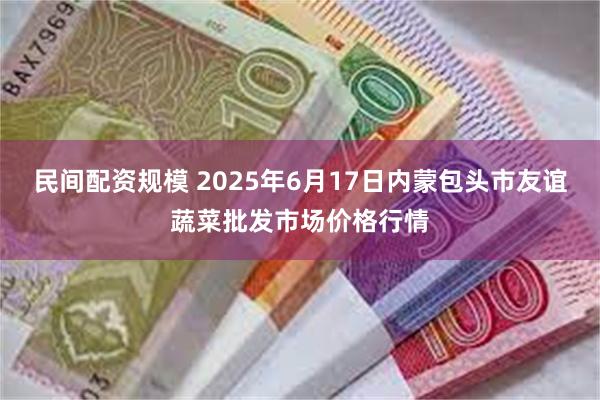 民间配资规模 2025年6月17日内蒙包头市友谊蔬菜批发市场价格行情